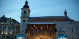 Concert simfonic în Piața Mare din Sibiu