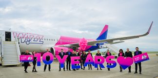 Wizz Air sărbătorește 10 ani de operațiuni la Sibiu