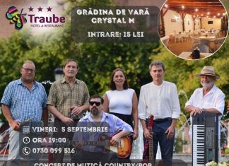 Recital Crystal M la Grădina de Vară Traube: muzică live, country & pop, într-o seară de toamnă la Mediaș