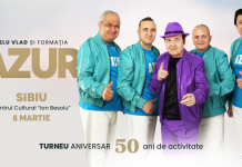 Cadoul perfect de 8 Martie: NELU VLAD & AZUR – 50 de ani de muzică, LIVE la Sibiu | Ia-ți biletul acum!