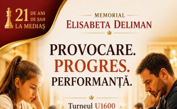Turneul U1600 – Memorial „Elisabeta Deliman” revine la Mediaș. Două zile de șah, tradiție și performanță