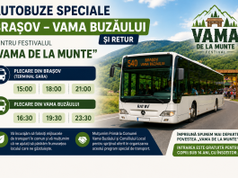 Autobuze speciale Brașov – Vama Buzăului și retur pentru Festivalul „Vama de la Munte”