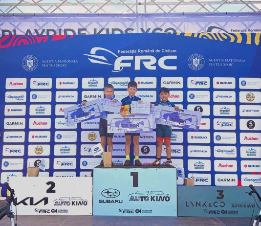 Un podium și mai multe clasări în Top 10 pentru cicliștii CSM Mediaș la Naționalul de MTB Copii