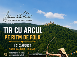 Tir cu arcul pe ritm de folk, la Festivalul Național „Vama de la Munte”