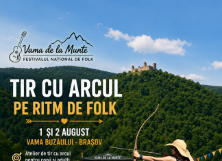 Tir cu arcul pe ritm de folk, la Festivalul Național „Vama de la Munte”
