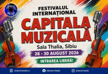Festivalul Internațional „Capitala Muzicală” revine la Sibiu: trei zile dedicate tinerelor talente