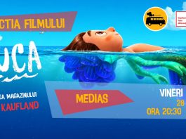 Seară de film pentru întreaga familie, la Mediaș. „LUCA”, proiectat în aer liber