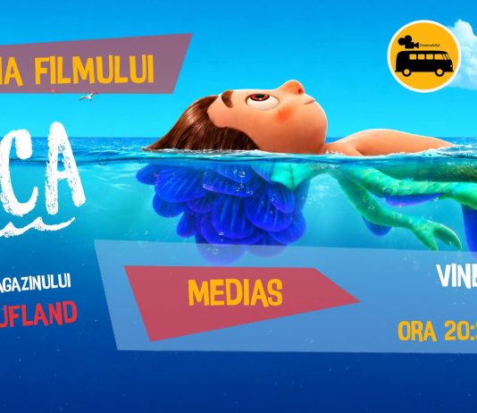 Seară de film pentru întreaga familie, la Mediaș. „LUCA”, proiectat în aer liber