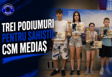 Trei podiumuri pentru șahiștii de la CSM Mediaș, la Festivalul Internațional de Șah Satu Mare
