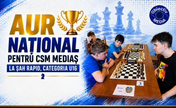Aur național pentru CSM Mediaș la șah rapid, categoria U16
