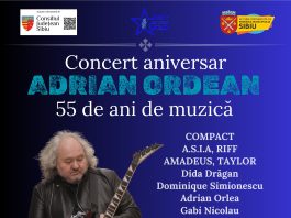 Adrian Ordean: „După ani și ani… din nou la Sibiu”, acasă, într-un concert aniversar dedicat celor 55 de ani de muzică