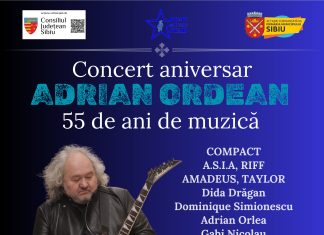 Adrian Ordean: „După ani și ani… din nou la Sibiu”, acasă, într-un concert aniversar dedicat celor 55 de ani de muzică