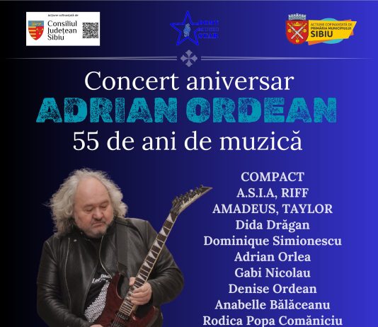 Adrian Ordean: „După ani și ani… din nou la Sibiu”, acasă, într-un concert aniversar dedicat celor 55 de ani de muzică