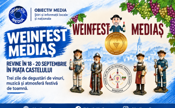Weinfest Mediaș revine între 18 și 20 septembrie. Trei zile dedicate vinului, gastronomiei și muzicii